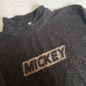Vintage  Walt Disney World Mickey Mouse Speckled Knit Crewneck‎ Sweater XXL